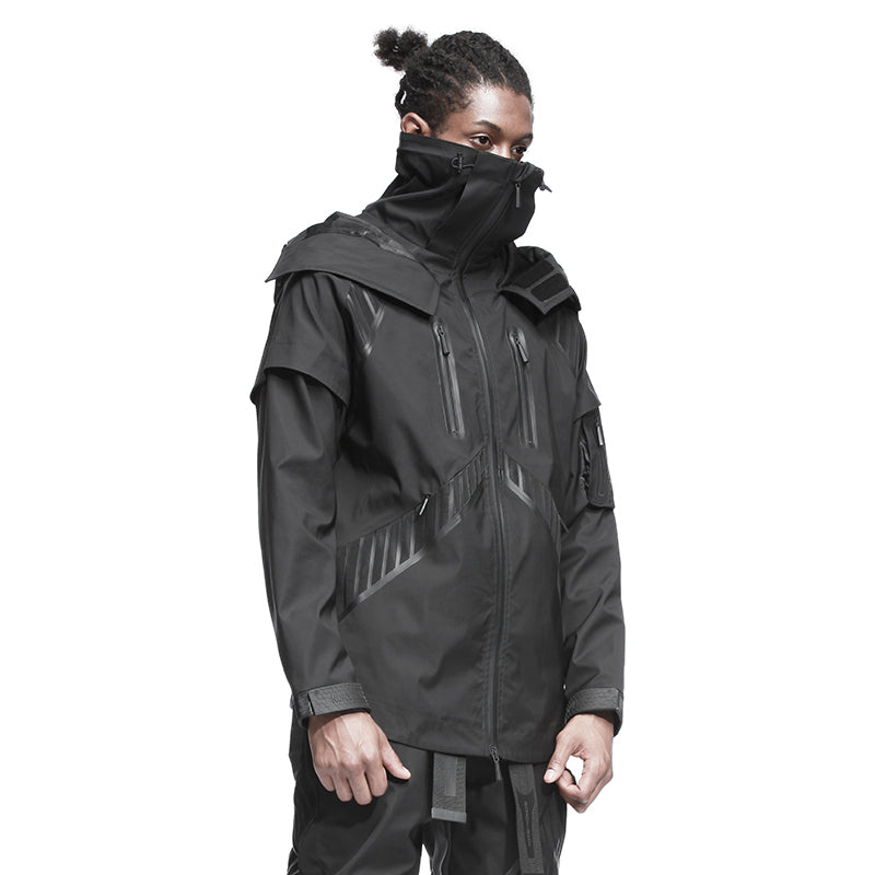 Futuristic Design Warrior Windbreakers With Multi-Pocket Design For men