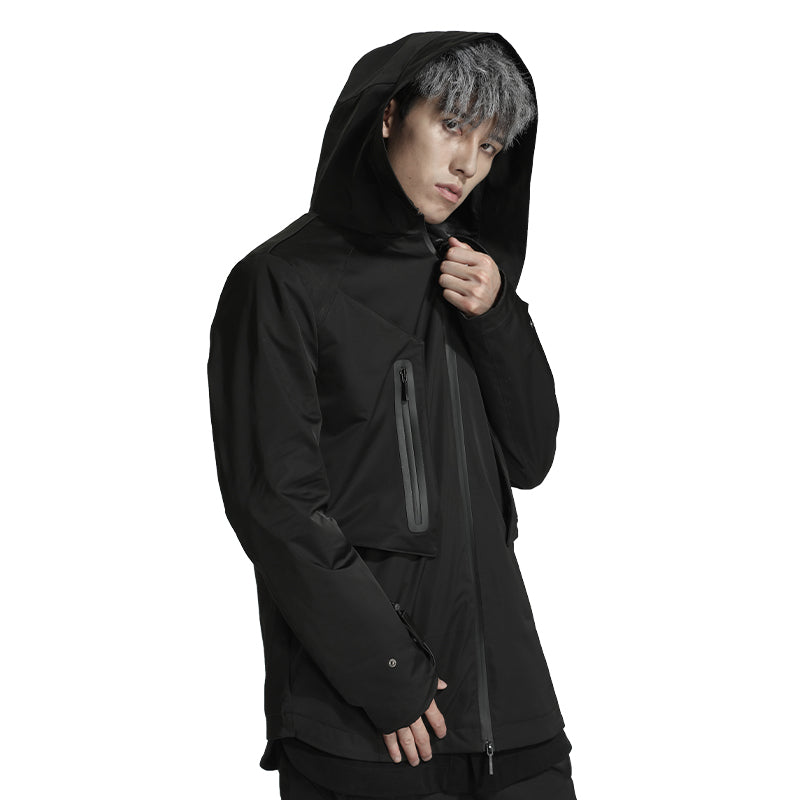 Longline Warrior Windbreakers With Magnetic Buckles For men
