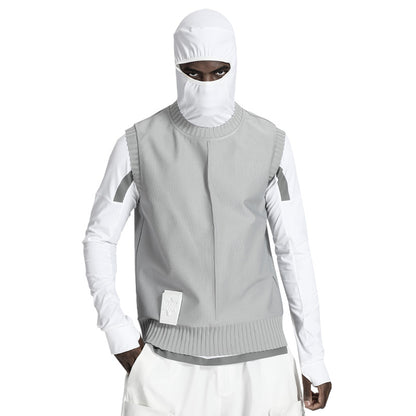 Futuristic Design Warrior Knitwear With Breathable Mesh For men