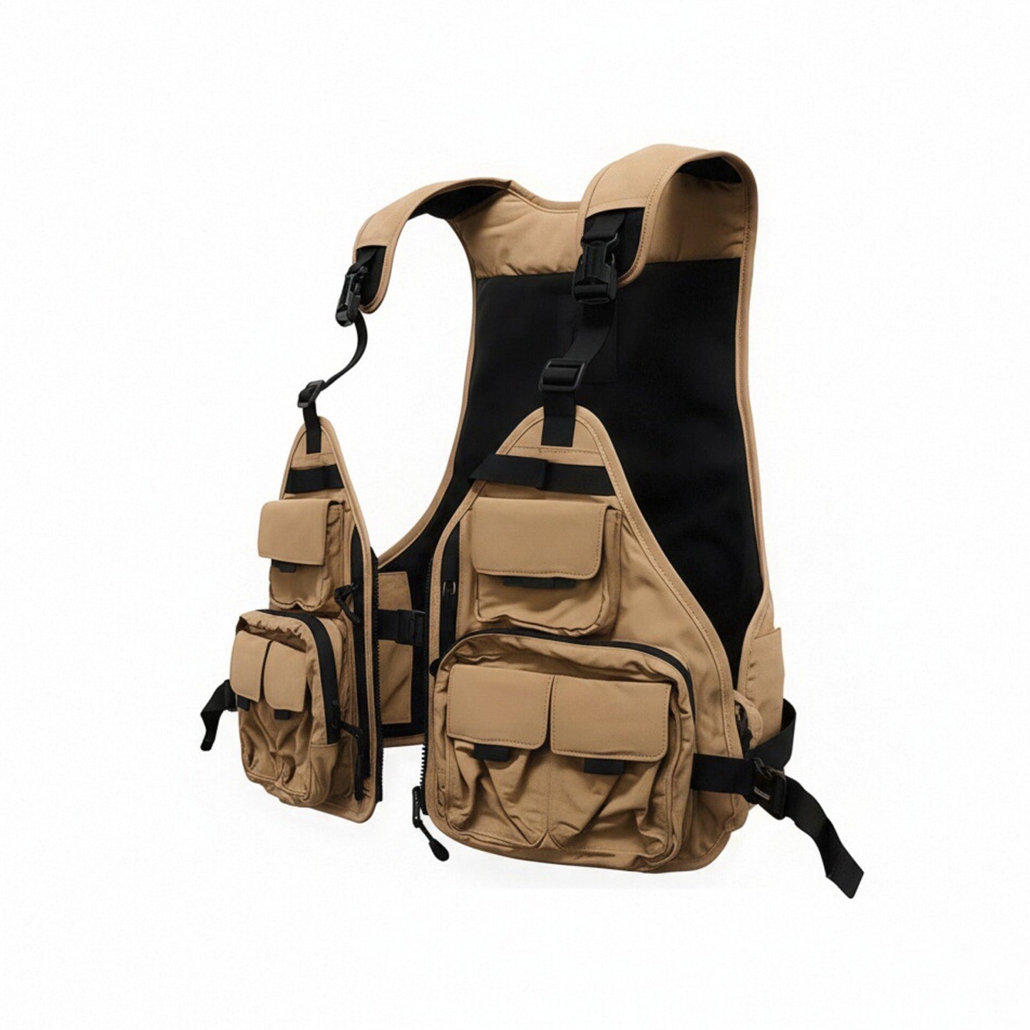 Utilitarian Warrior Vests With Multi-Pocket Design For men
