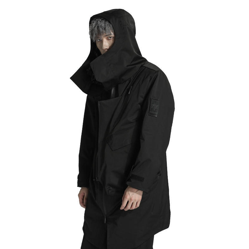 Longline Warrior Coats With Two-Way Zipper For men