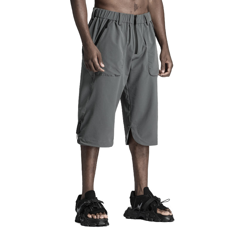 Minimalist Warrior Shorts With Elastic Waistband For men