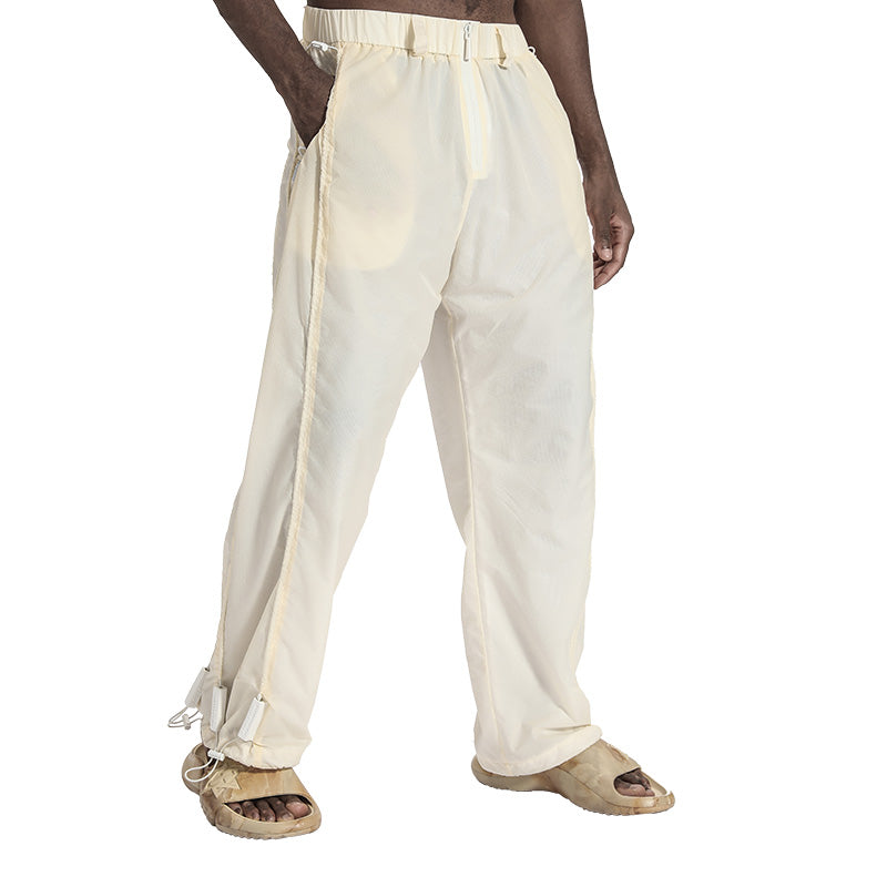 Futuristic Design Warrior joggers With Breathable Mesh For men