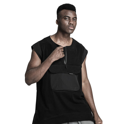 Patchwork panel Warrior Tank Tops (Sleeveless Tops) With Durable Ripstop For men