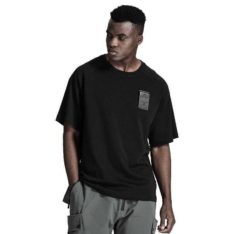 Patchwork panel Warrior T-Shirts With Durable Ripstop For men