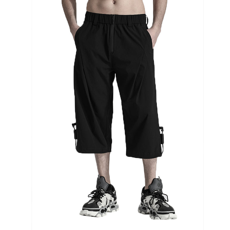 Minimalist Warrior Shorts With Elastic Waistband For men