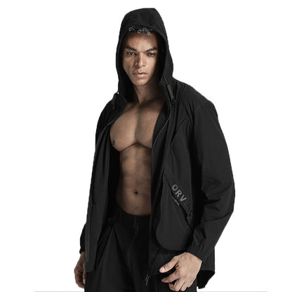 Streetwear Warrior Jackets With Adjustable Drawstring For men