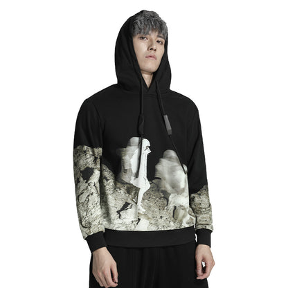 Avant-Garde Warrior Hoodies & Sweatshirts With Adjustable Drawstring For men