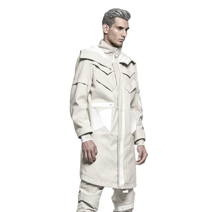 Longline Warrior Coats With Two-Way Zipper For men
