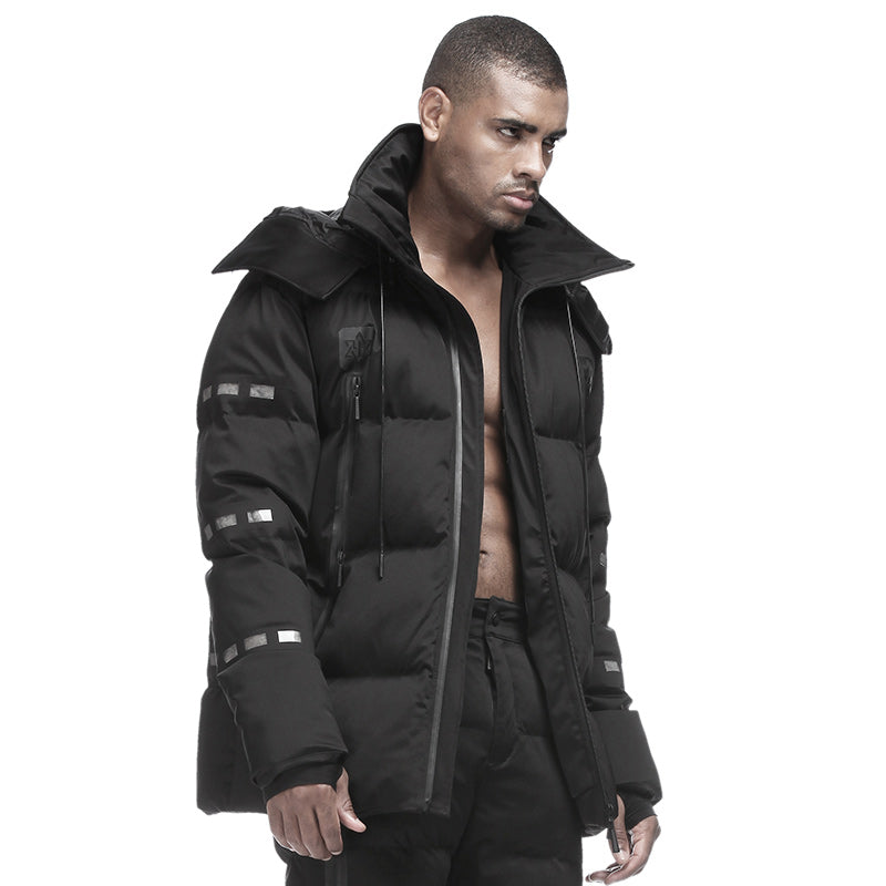 Techwear Style Warrior Padded Jackets With Multi-Pocket Design For men