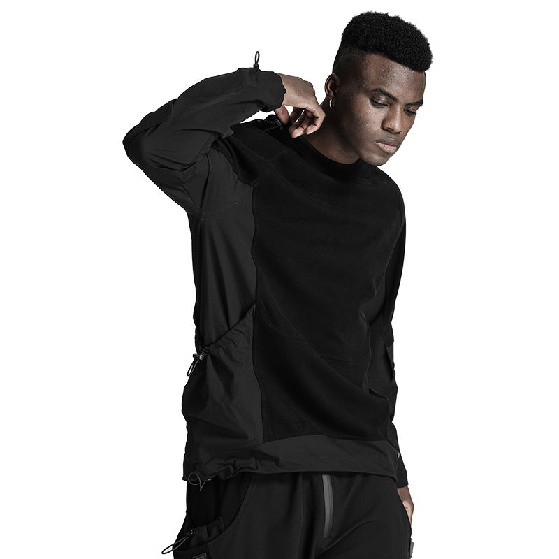 Patchwork panel Warrior T-Shirts With Durable Ripstop For men