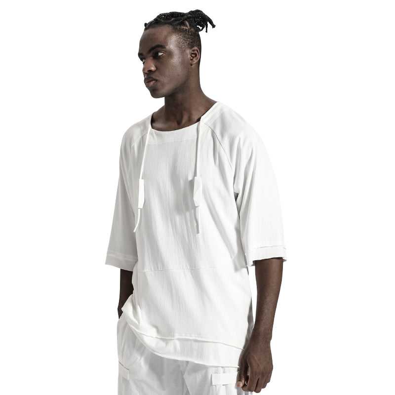 Minimalist Warrior T-Shirts With Adjustable Drawstring For men
