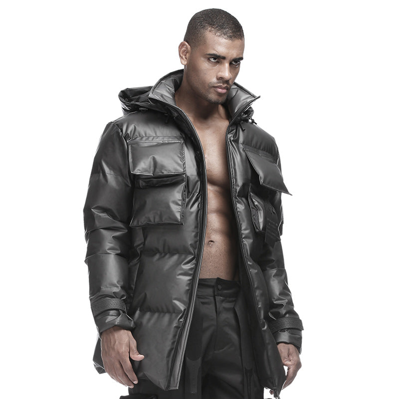 Utilitarian Warrior Padded Jackets With Windproof For men