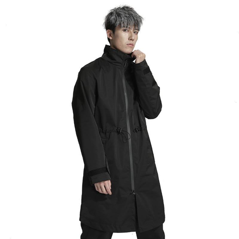 Longline Warrior Coats With Two-Way Zipper For men