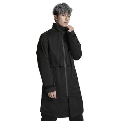 Longline Warrior Coats With Two-Way Zipper For men