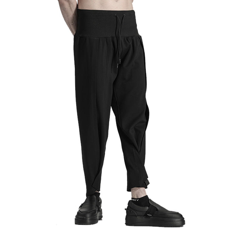 Patchwork panel Warrior joggers With Elastic Waistband For men