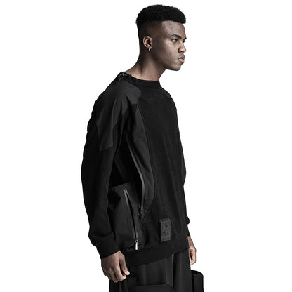 Patchwork panel Warrior T-Shirts With Durable Ripstop For men
