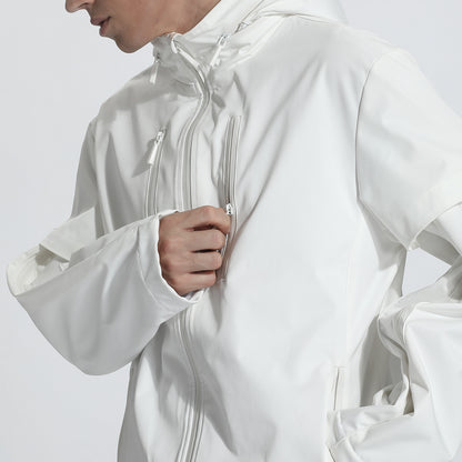 Utilitarian Warrior Coats With Two-Way Zipper For men