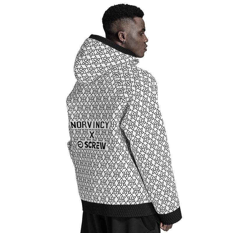 Avant-Garde Warrior Knitwear With Breathable Mesh For men
