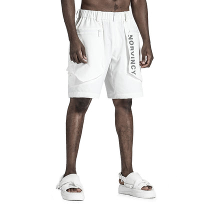 Utilitarian Warrior Shorts With Multi-Pocket Design For men