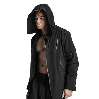 Minimalist Warrior Windbreakers With Two-Way Zipper For men