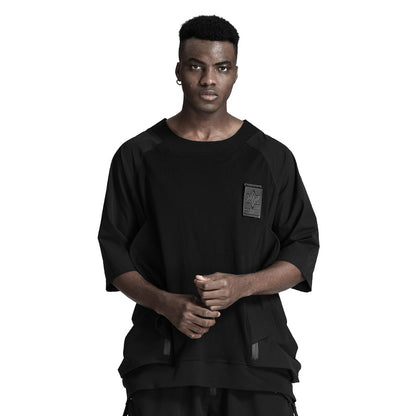 Patchwork panel Warrior T-Shirts With Durable Ripstop For men