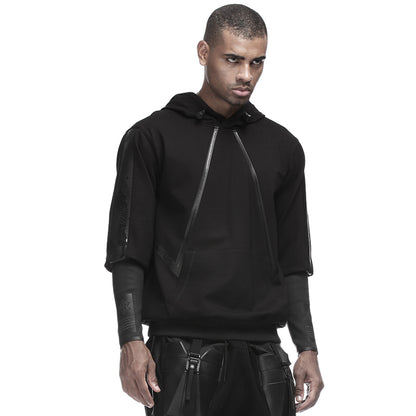 Cyberpunk Aesthetic Warrior Hoodies & Sweatshirts With Ribbed Cuffs/Hem For men