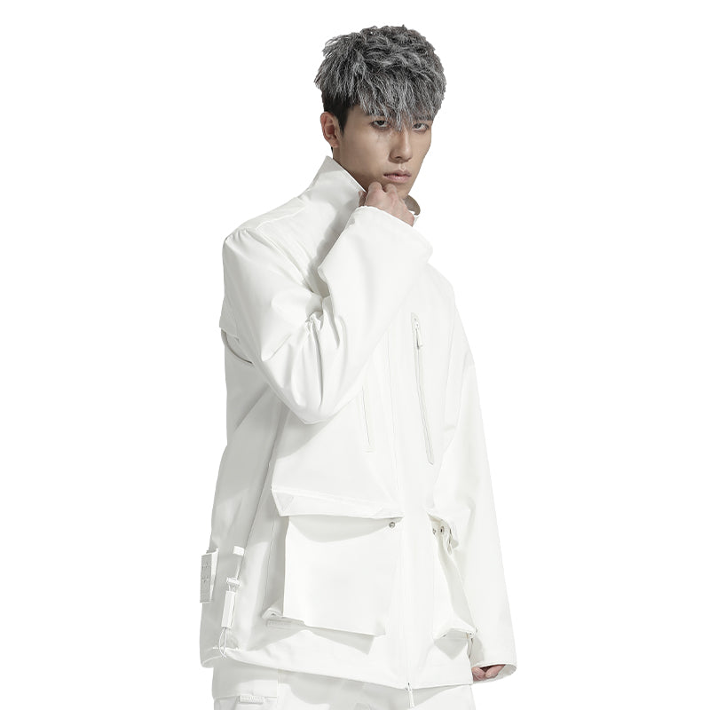Minimalist Warrior Windbreakers With Hidden Pocket For men