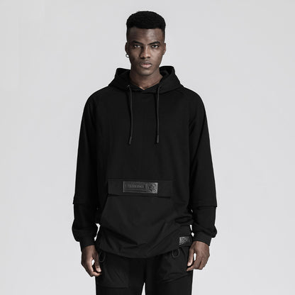 Streetwear Warrior Hoodies & Sweatshirts With Adjustable Drawstring For men