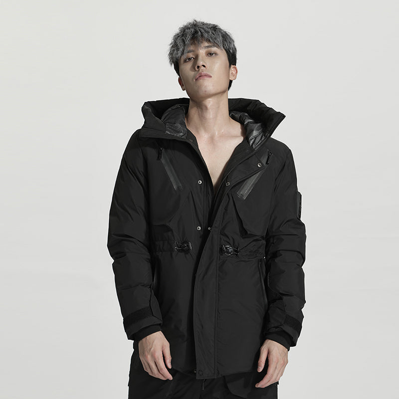 Tactical Warrior Down Jackets With Two-Way Zipper For men
