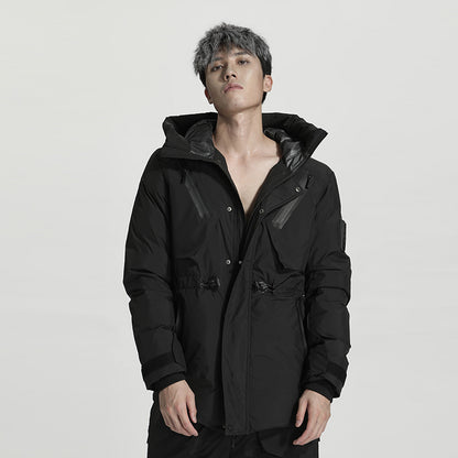 Tactical Warrior Down Jackets With Two-Way Zipper For men