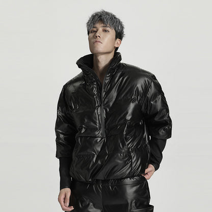 Cropped Length Warrior Padded Jackets With Windproof For men