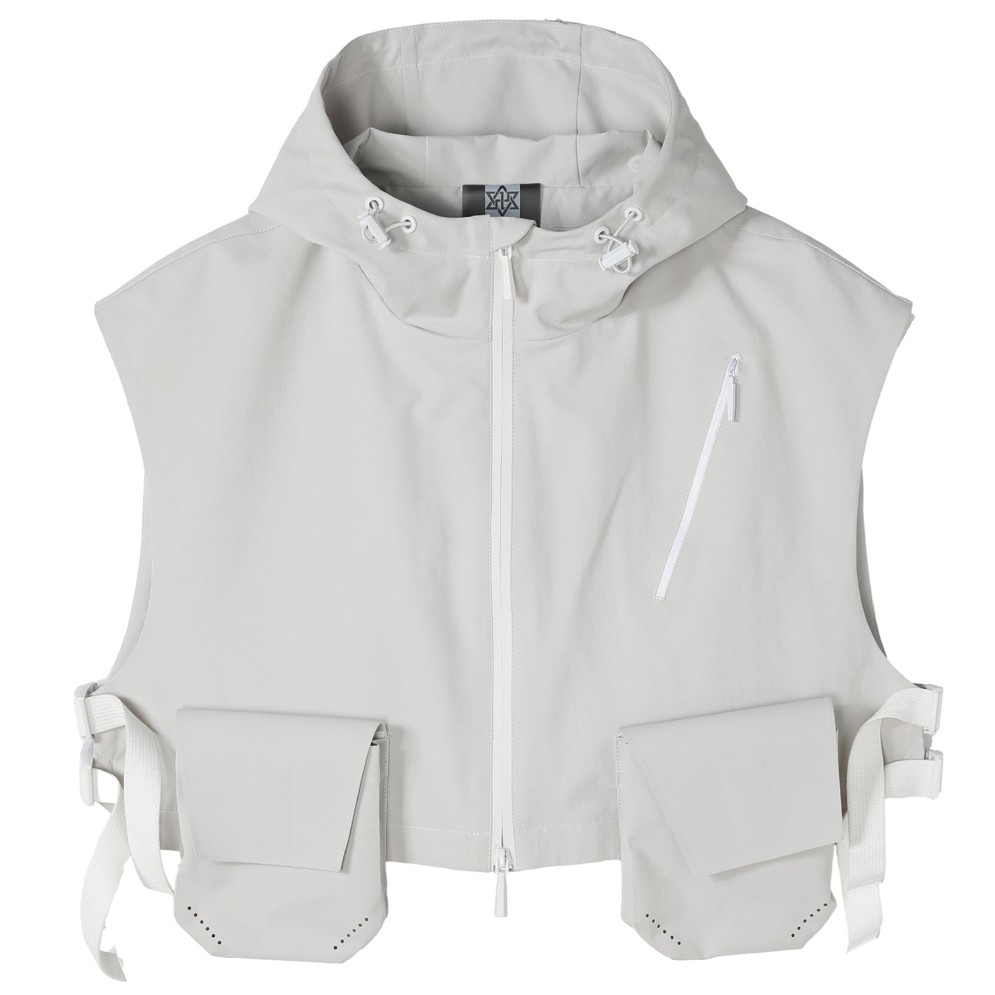 Patchwork panel Warrior Vests With Multi-Pocket Design For men