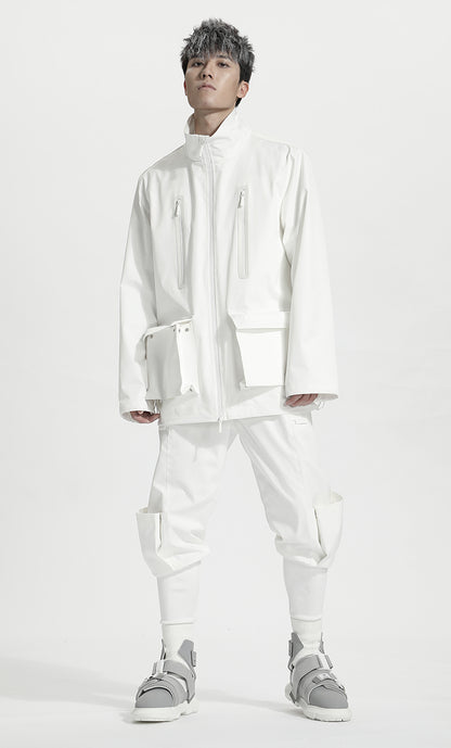 Minimalist Warrior Windbreakers With Hidden Pocket For men