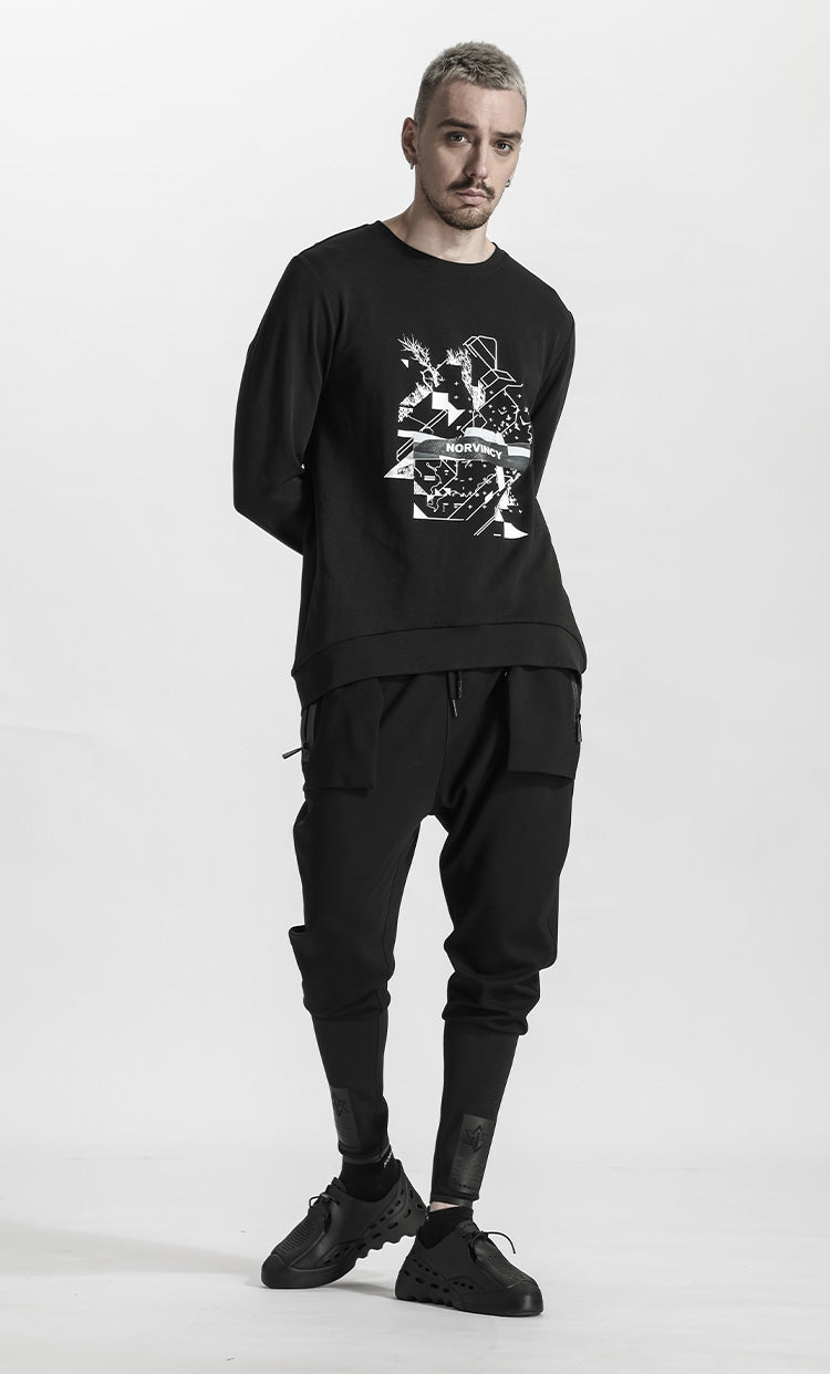 Minimalist Warrior joggers With Elastic Waistband For men
