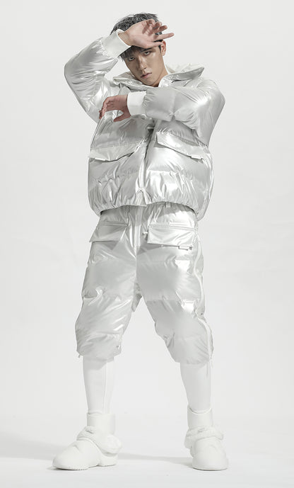 Streetwear Warrior Fleece / Cotton Pants With Elastic Waistband For men