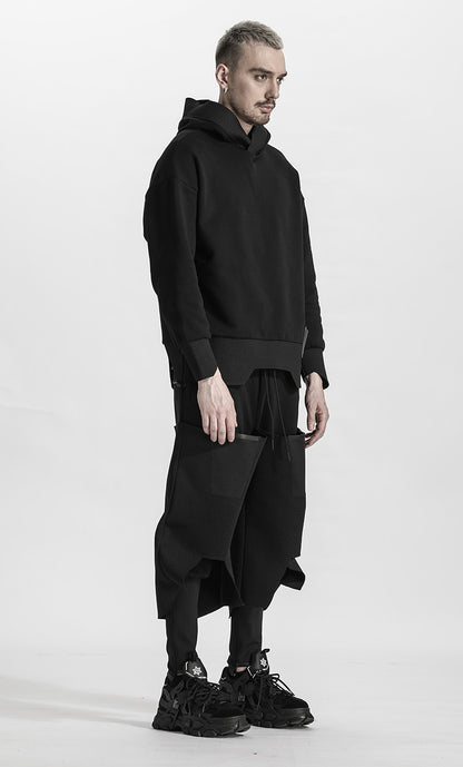 Minimalist Warrior Hoodies & Sweatshirts With Adjustable Drawstring For men
