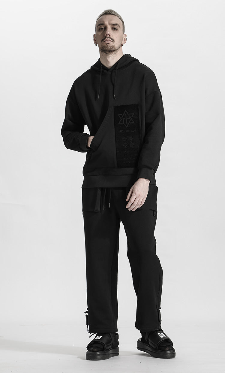Avant-Garde Warrior Hoodies & Sweatshirts With Ribbed Cuffs/Hem For men
