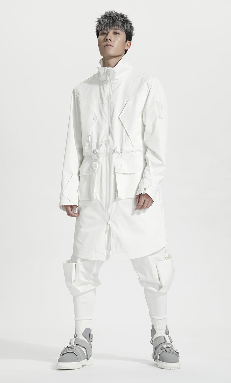 Longline Warrior Coats With Two-Way Zipper For men