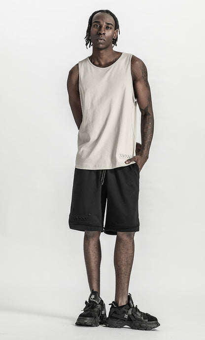Minimalist Warrior Shorts With Elastic Waistband For men