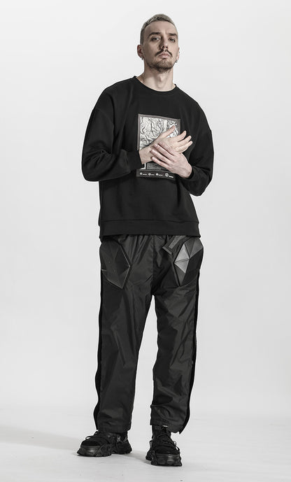 Cyberpunk Aesthetic Warrior joggers With Elastic Waistband For men
