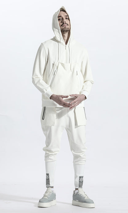 Avant-Garde Warrior Hoodies & Sweatshirts With Ribbed Cuffs/Hem For men