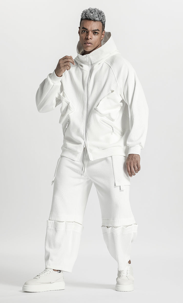 Patchwork panel Warrior Sweatpants With Adjustable Drawstring For men