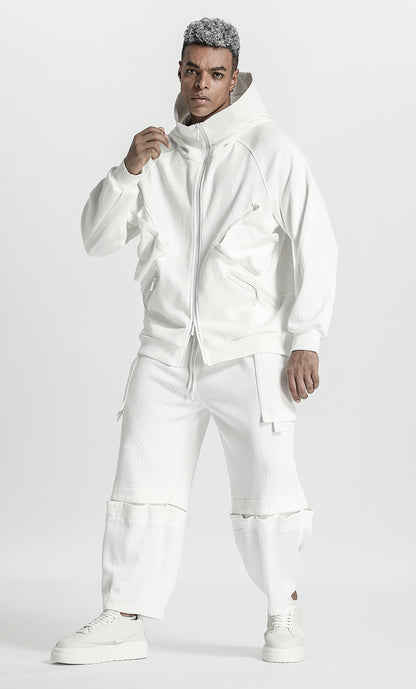 Patchwork panel Warrior Sweatpants With Adjustable Drawstring For men