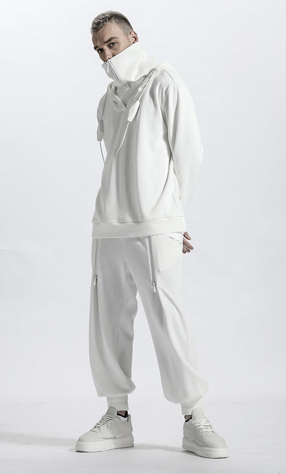 Futuristic Design Warrior Sweatpants With Elastic Waistband For men