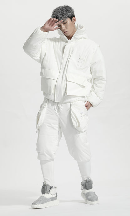 Streetwear Warrior Fleece / Cotton Pants With Elastic Waistband For men