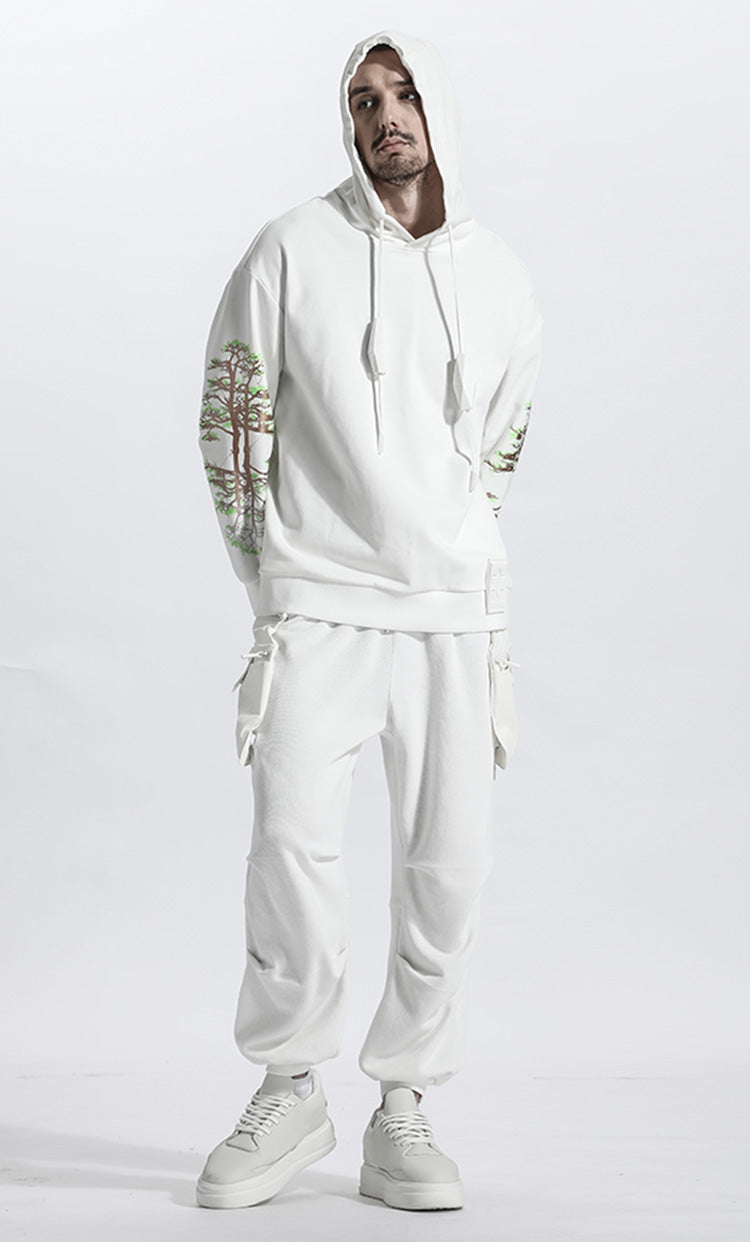 Avant-Garde Warrior Hoodies & Sweatshirts With Ribbed Cuffs/Hem For men