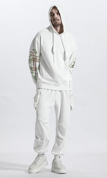 Avant-Garde Warrior Hoodies & Sweatshirts With Ribbed Cuffs/Hem For men