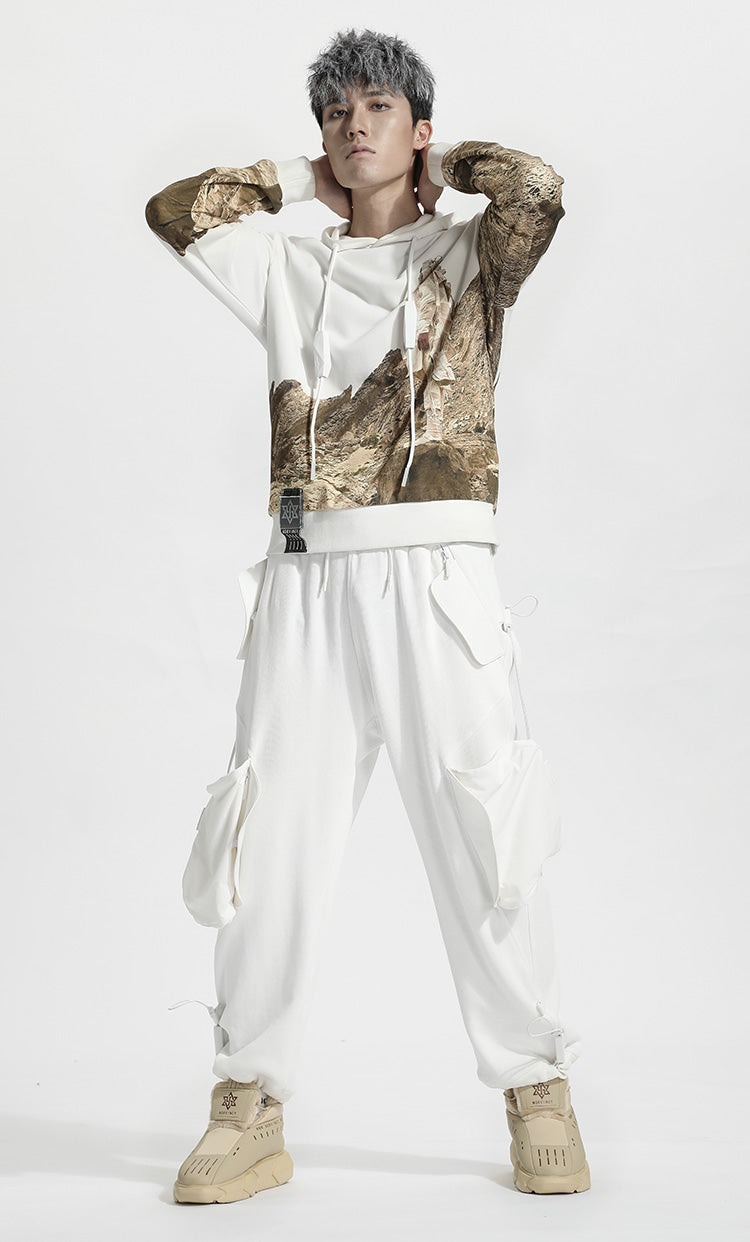 Avant-Garde Warrior Hoodies & Sweatshirts With Adjustable Drawstring For men