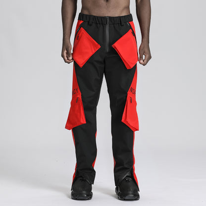 Cyberpunk Aesthetic Warrior Cargo Pants With Multi-Pocket Design For men
